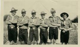 Six Boy Scouts in a row in 1931