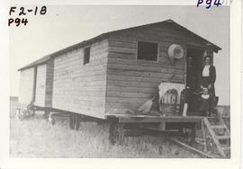 Harvesting with a portable cook car.