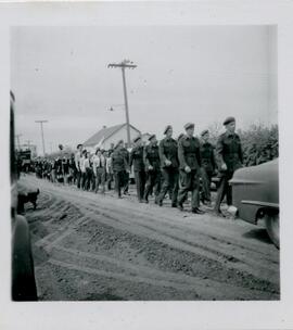 Cadets leading a parade
