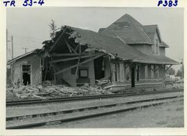 CNR Station being demolished