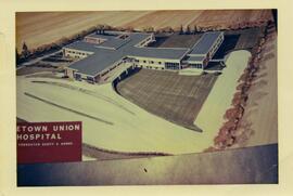 Architects' drawing of Rosetown Union Hospital