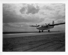 Airplane at first Rosetown airport 1947-69