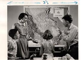 Audio-Visual Education 1950-54 - Relief Map of Canada