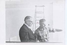 STF Building - Spadina Crescent 1957-58 - Under Construction - STF Executive Visit