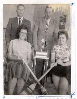 Chuck Tolley and his Eatonia rink - Kindersley Bonspiel Winners