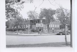 STF Building - Spadina Crescent 1957-58 - Front Grounds During Construction