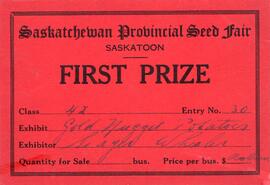 Undated First Prize Gold Nugget Potatoes