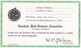 CSGA Membership Certificate