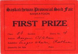 Undated First Prize Marquis