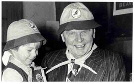 John Diefenbaker with a Beaver Scout
