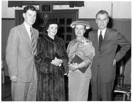 John and Olive Diefenbaker with Robert MacLellan and his wife
