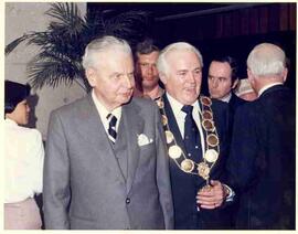 John Diefenbaker with a Mayor