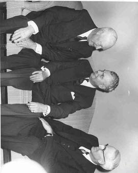 John Diefenbaker with Dwight Eisenhower and Harold Green