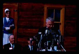 John Diefenbaker speaking at Homestead ceremony