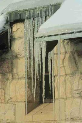 Icicles on Campus building