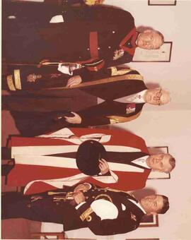 John Diefenbaker with George Pearkes and others at Kingston Royal Military College
