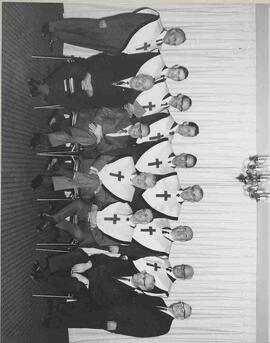 John Diefenbaker with members of Edmonton Scottish Rite