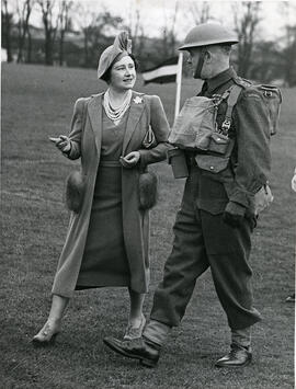 Queen Elizabeth The Queen Mother and Brigadier-General Arthur E. Potts