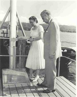John and Olive Diefenbaker at Pearl Harbour