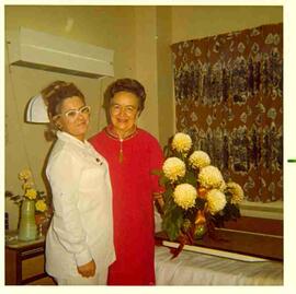 Olive Diefenbaker with Judy Weigel