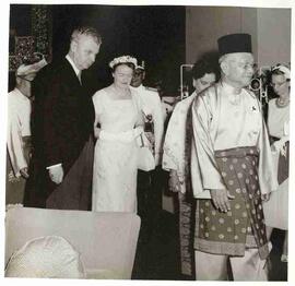 John and Olive Diefenbaker with Tuanku Abdul Rahman and Tengku Ampuan