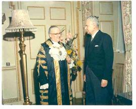John Diefenbaker with Sir Ralph Perring