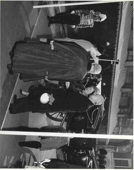 John and Olive Diefenbaker greeted by Benjamin G. Arthur