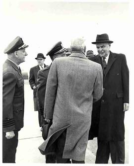 John Diefenbaker campaigning in Argentia, Newfoundland