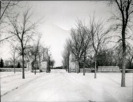 Memorial Gates in Winter