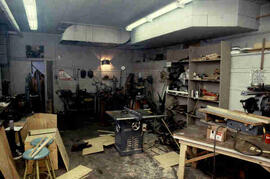 [View of woodworking area]