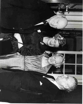 John and Olive Diefenbaker meeting Sir Winston and Lady Clementine Churchill