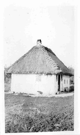 Old sod roof house