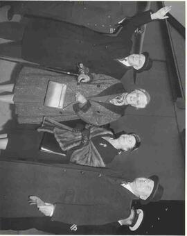 John and Olive Diefenbaker with Georges and Madame Vanier