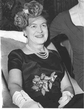 Olive Diefenbaker seated