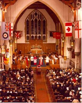 Christ Church Cathedral during John Diefenbaker's funeral