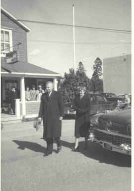 John and Olive Diefenbaker in New Richmond, Quebec