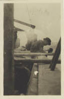 Man Working on Scow