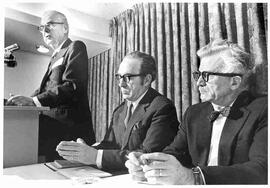 John Diefenbaker at the International Human Rights Committee meeting