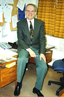 Dr. Michael Bancroft in his office