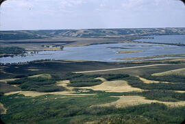 Alluvial fan from tributary into Qu'Appelle Valley - Katepwa, Saskatchewan