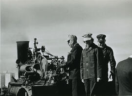 John G. Diefenbaker on a Tractor