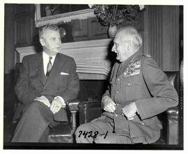 John Diefenbaker with Montgomery of Alamein