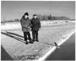 John Diefenbaker ice fishing