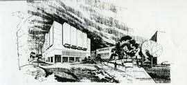 Murray Memorial Library - North Wing - Architect's Sketch