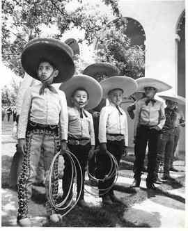 Performers at a fiesta at Rancho del Charro in Mexico