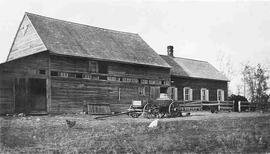 Mennonite barn and house
