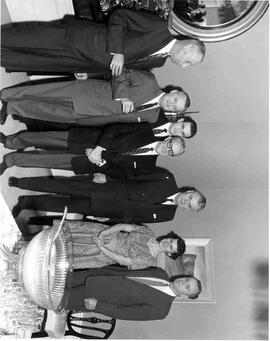 John Diefenbaker and others at 24 Sussex Drive