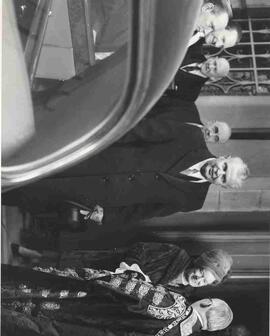 Sir Ralph Perring with John and Olive Diefenbaker