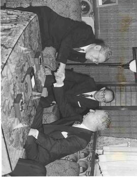 John Diefenbaker with Hayato Ikeda and Toshiro Shimanouchi