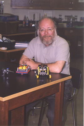 Curriculum Studies Assoc. Prof. Reg Fleming uses Lego kits with his Education students?